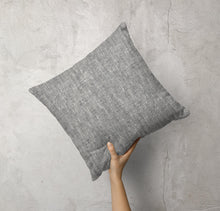 Load image into Gallery viewer, Fransesca Linen Pillow Cover in Black