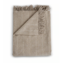 Load image into Gallery viewer, Merino Wool Blanket | Plaid in Ledge/Cream
