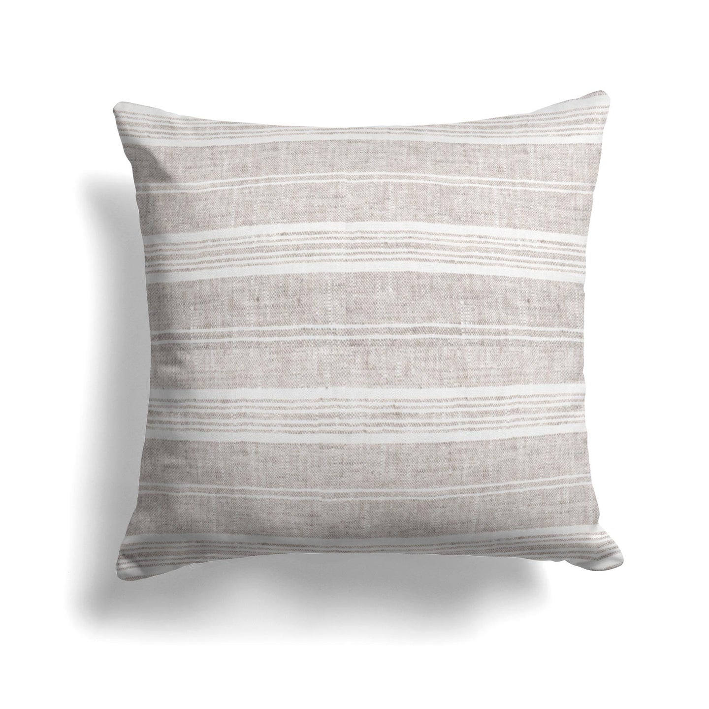 Multistripe Linen Pillow Cover in Birch
