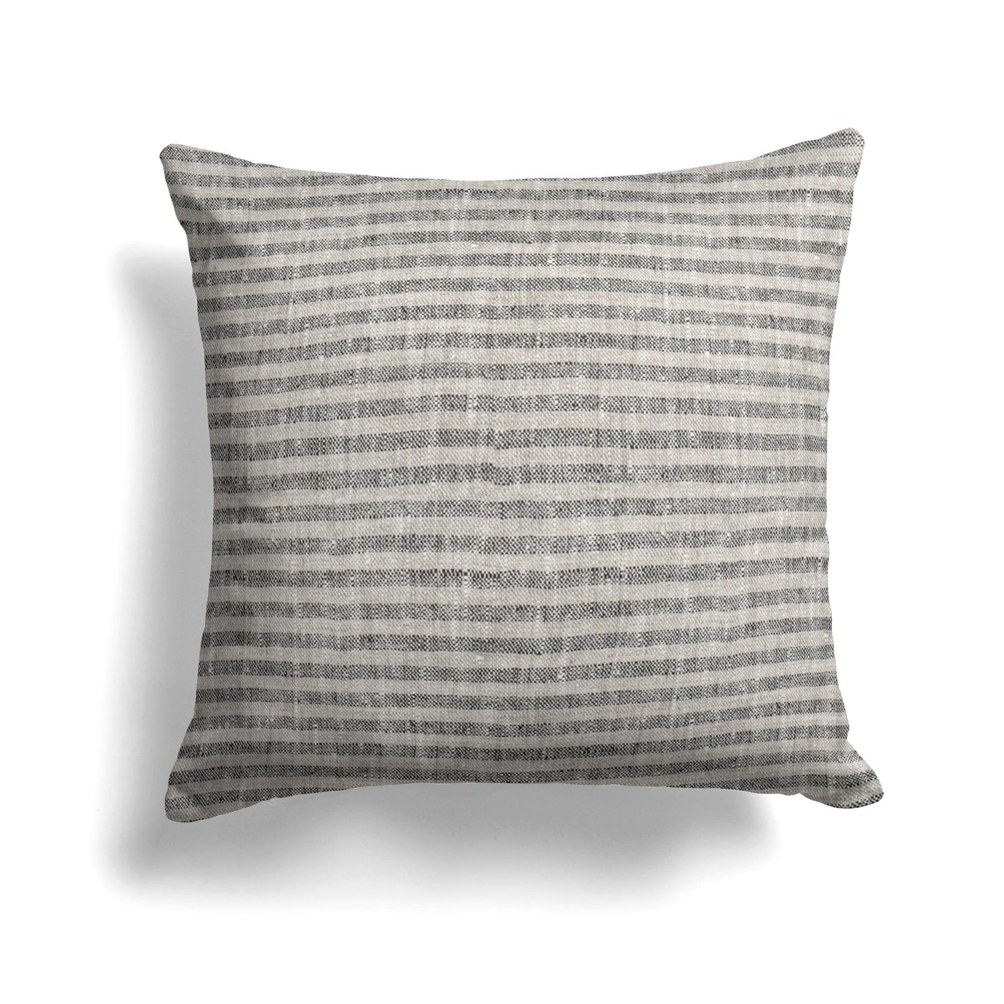 Brittany Linen Pillow Cover in Black